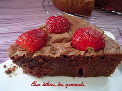 Gâteau chocolat -fraises - Photo par fimere2