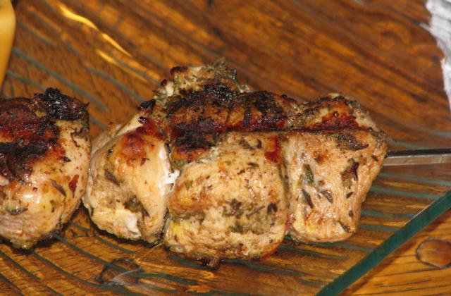 Brochettes de poulet mariné aux épices et au citron vert - Photo par Membre_246200