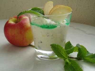 Mousse aux pommes à la menthe fraîche - newelm