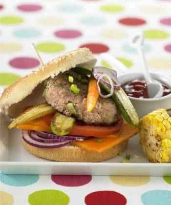 Burger de veau de Pentecôte aux petis légumes - Photo par 750g