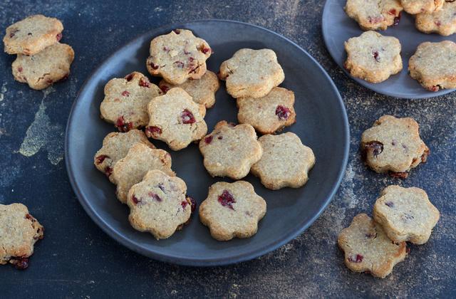 Recette Sables Sans Gluten Aux Cranberries Sans Oeufs Sans Beurre 750g