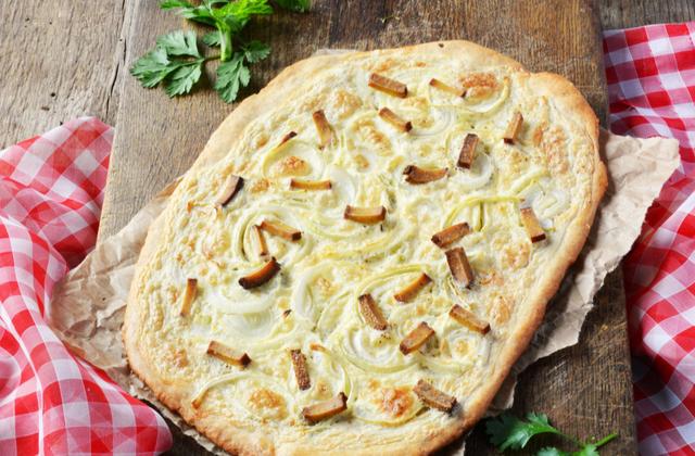 Flammekueche vegan - Photo par Angélique Roussel pour Soy