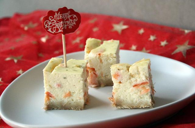 Bouchées au cheesecake citronné à la truite fumée - maellell