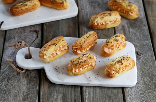 Mini eclairs salés au pesto rosso - Photo par Silvia Santucci