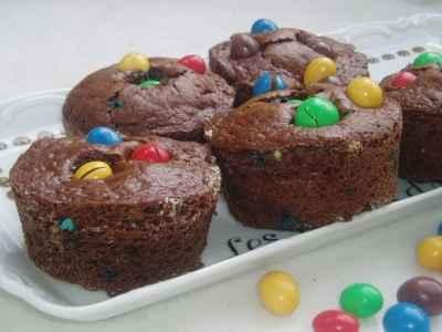 Gâteaux au chocolat aux M&M's - Photo par newelm