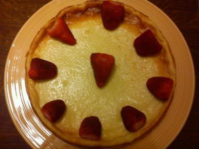 Cheescake allégé petit beurre fraise - Photo par candre