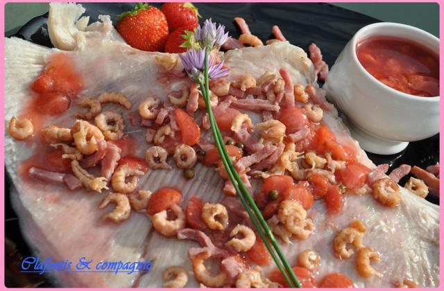 Raie aux fraises sucrée-salée - Photo par isabelWmf