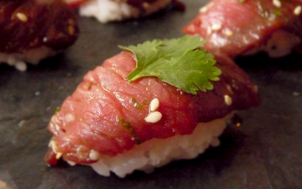 Sushi de bœuf - Photo par Anne Reverdy