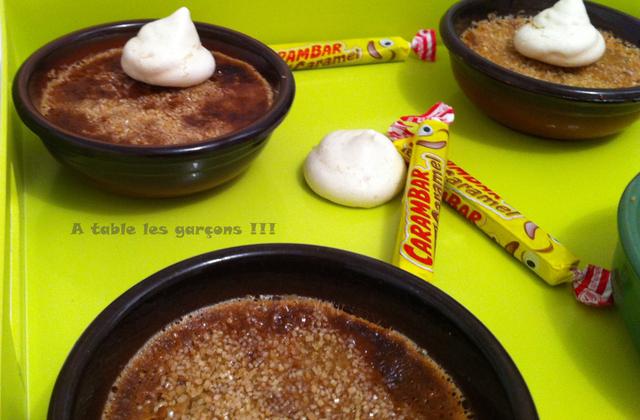 Crème brûlée au carambar originale - Photo par A table les garçons !!!