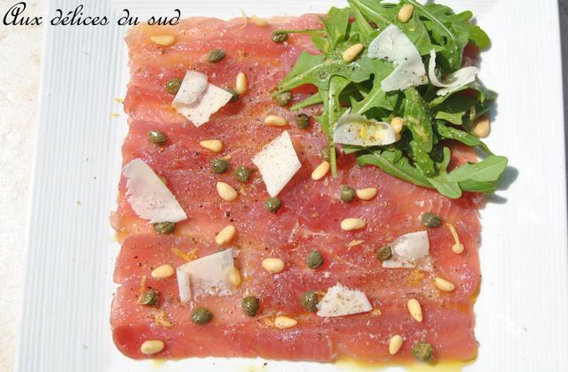 Carpaccio de thon frais - Photo par cricri3005