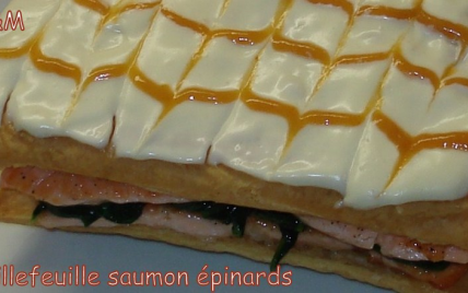 Millefeuille saumon épinards économique - Photo par titcep