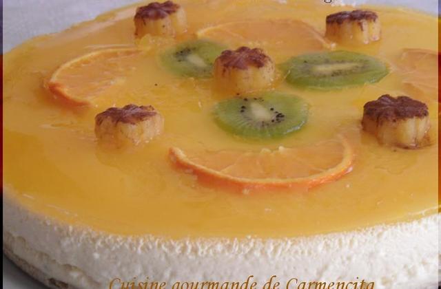 Bavarois aux kiwis et son miroir d'oranges - Photo par Carmen