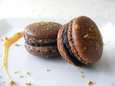 Macarons au chocolat & à l'érable - Photo par Sabrin