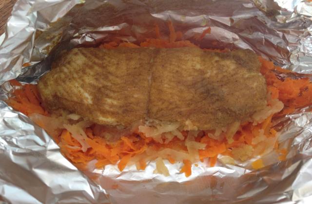 Papillotes de fletan au curry - Photo par jedell