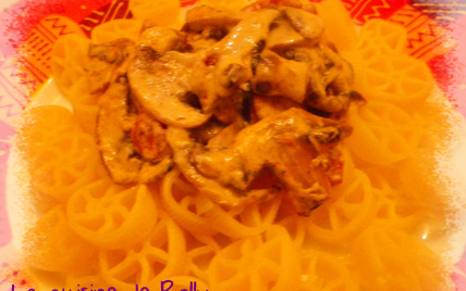 Pasta chorizo, mascarpone, champignons - Photo par rolly