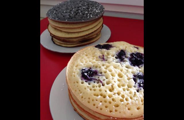 Pancakes aux myrtilles - Photo par laurenrTe