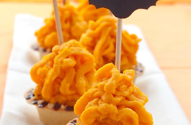 Sablés montés d'Halloween à la crème de citrouille - Photo par Chef Christophe