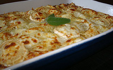 Spaghettis aux lardons et au chèvre - Photo par maxime0V