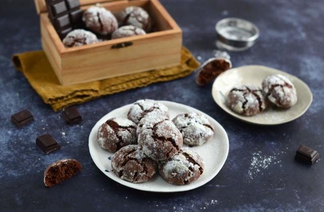 Crinkles au chocolat sans beurre - Photo par Nadia Paprikas