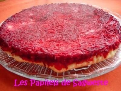 Tarte tatin de betteraves crues - sagweste