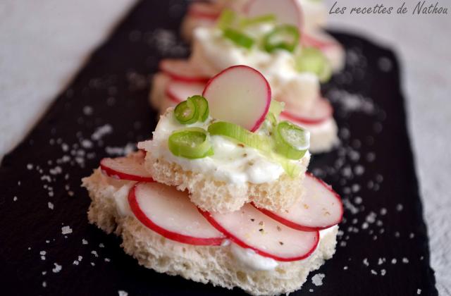 Petits toasts au fromage blanc et radis - Photo par Communauté 750g