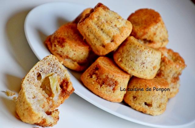 Petit moelleux à la banane et caramel au beurre salé - Ponpon