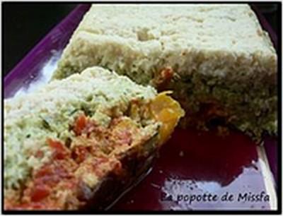 Terrine de poisson, courgette, poivron - Photo par lapopo