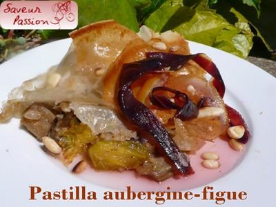 Pastilla d'aubergine et figue glacée au sirop de citron - Tiuscha-blog Saveur Passion