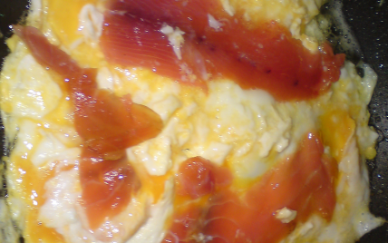 Omelette au saumon - petitplat
