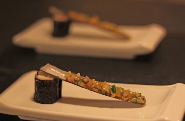 Makis de langoustine à couteau tiré - Photo par Marie-Laure du blog : Ça sent beau dans la cuisine