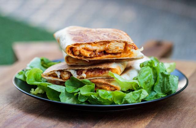 Quesadillas au poulet - Photo par Yoann Gloaguen