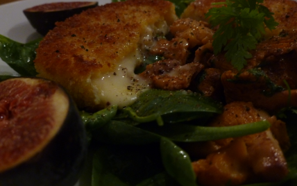 Croccante de Saint Marcellin et salade d'automne - Photo par jcbend