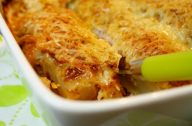 Gratin d'endives au saumon - rouaia
