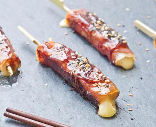 Yakitori Cantal et jambon d'Auvergne - Photo par Invité