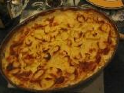 Gratin de pommes de terre aux lardons et au jambon - Photo par lovaya