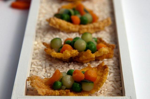 Chips de risotto aux petits légumes - BlogGourmandine
