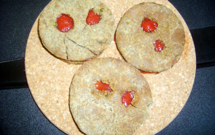 Sablé de sarrasin au basilic et fraises - Photo par adelinaK