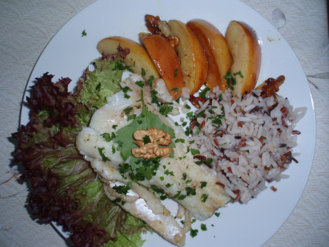 Sandre aux pommes et aux noix - Photo par 750g