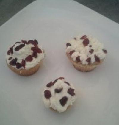 Cupcakes à la pâte d'arachide et aux cranberries - dalyz