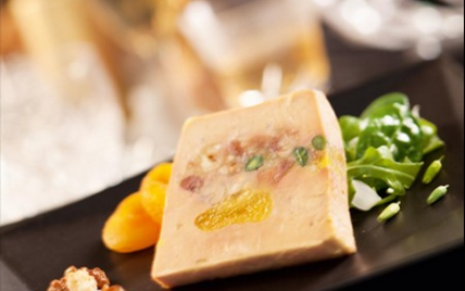 Terrine de foie gras façon mendiant - Photo par Labeyrie