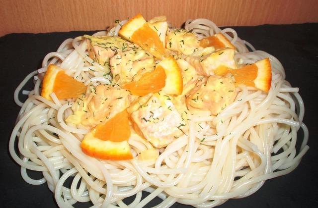 Spaghettis au saumon et à l'orange - La cuillère aux mille délices
