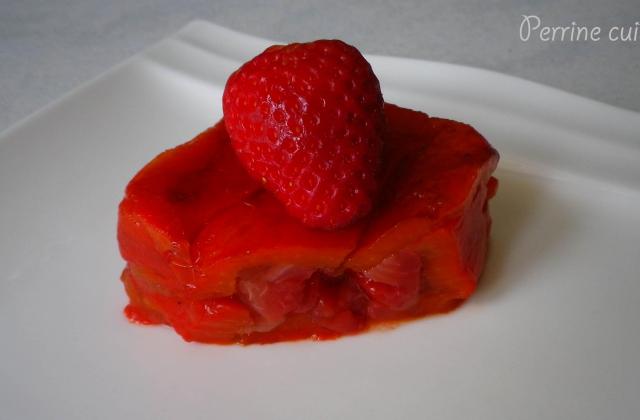 Tartare de fraises en terrine de poivrons rouge - Perrine cuisine