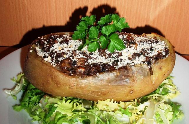 Pommes de terre farcies à la duxelles de champignons - Photo par La cuillère aux mille délices