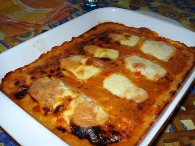 Gratin d'escalope poivron mozzarella - Photo par charle3
