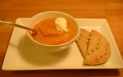Soupe aux poivrons et légumes du jardin - Photo par meyer