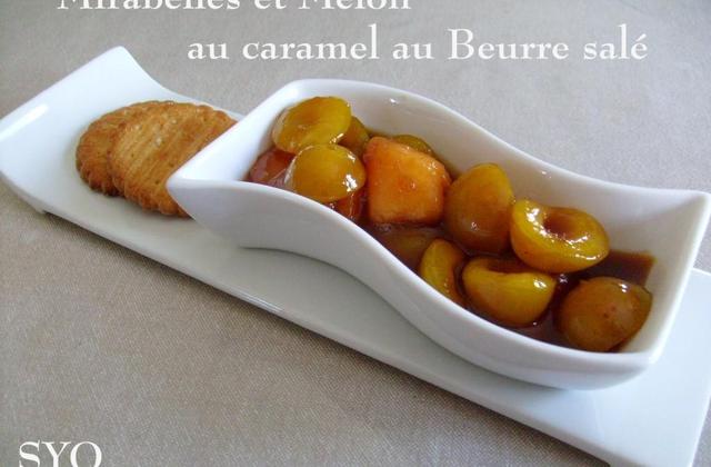 Mirabelles et melon au caramel au beurre salé de Mamigoz - Photo par mamigoz