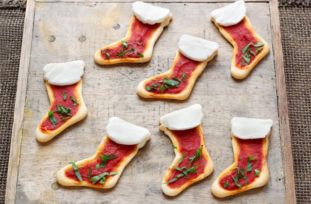 Mini pizza bottes de Noël - Photo par Silvia Santucci
