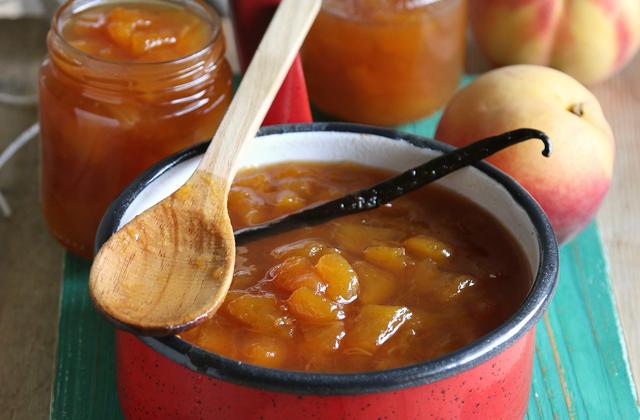 Confiture de pêche aux pépins de citron - Photo par 750g