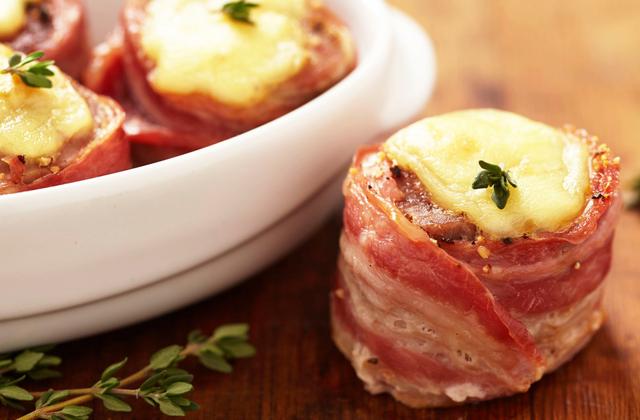 Petits roulés de filet de porc et lard fumé - Photo par Chef Christophe