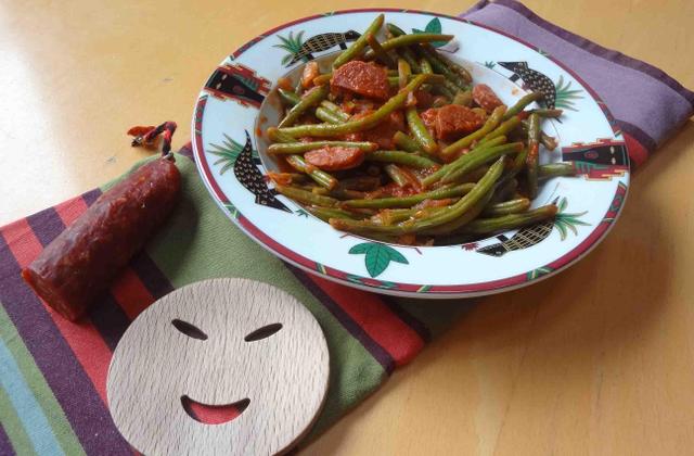 Poêlée de haricots verts au chorizo - Photo par Milartist